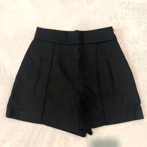 Zara High Waisted Shorts - Black
